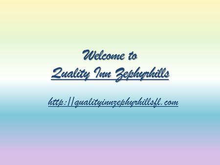 Welcome to Quality Inn Zephyrhills Quality Inn Zephyrhills Quality Inn Zephyrhills