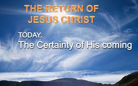 2 Peter 3:3-4 “In the last days scoffers will come, scoffing and following their own evil desires. They will say, “Where is this ‘coming’ he promised?