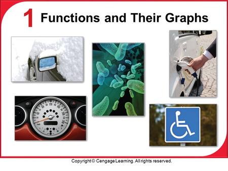 Copyright © Cengage Learning. All rights reserved. 1 Functions and Their Graphs.