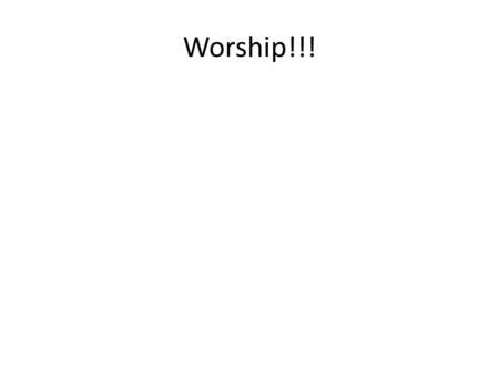 Worship!!!. Tech: Cue Title Slide Hello everybody! I’m so glad you’re here today because we’re starting a super fun series called (shout as if saying,