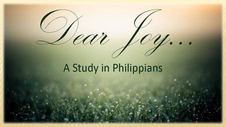 Paul is taking time to commend both Timothy and Epaphroditus. 1. Who were they? 2. What example did they set? 3. Why do I care?