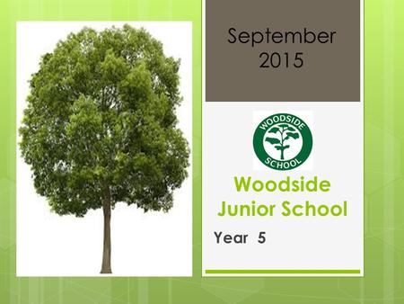 Woodside Junior School Year 5 September Welcome to Woodside  Your Year 5 Teachers are:  Mrs. Drake, Mrs. Adey, Mrs. Maslen and Mrs. Gocher  Learning.