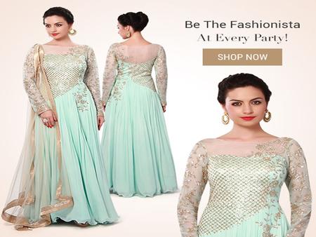 latest designer anarkali suits - kalkifashion.com
