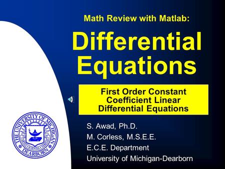 Differential Equations