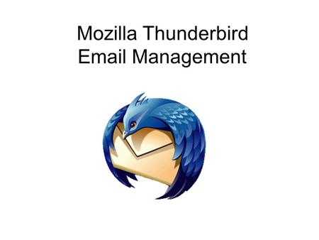 Mozilla Thunderbird  Management