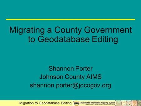 Migrating a County Government to Geodatabase Editing