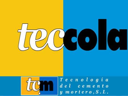 Www.teccola.com teccola.com is the internet order management tool for the company TCM, Tecnología del Cemento y Mortero, S.L. TCM, a pioneer in the design,