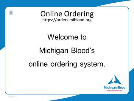 online ordering system.