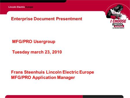 Enterprise Document Presentment