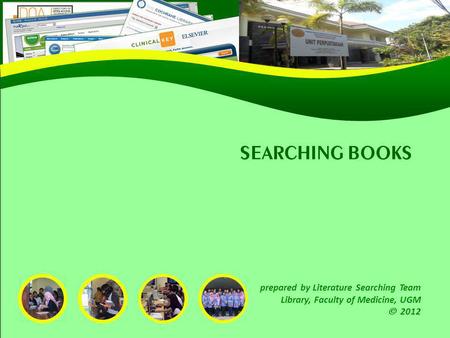 SEARCHING BOOKS prepared by Literature Searching Team