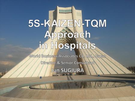 © 2014 2 4. JICAs Approach Clean Hospital Program A part of the contents of this chapter reprints them from the following report of JICA. Thematic Evaluation.