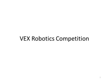 VEX Robotics Competition