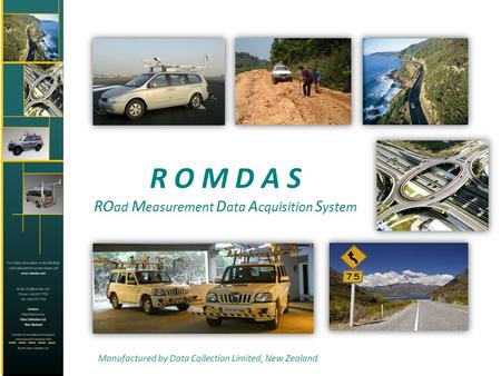 R O M D A S ROad Measurement Data Acquisition System