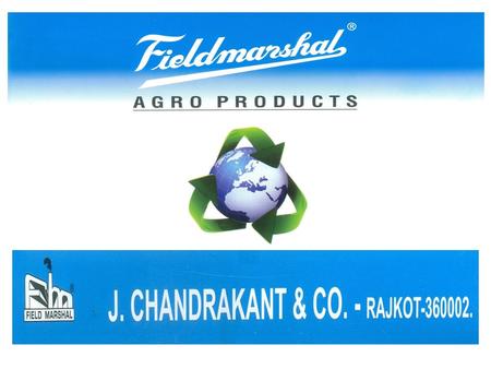 J. CHANDRAKANT & COMPANY FIELDMARSHAL HIGH SPEED HORIZONTAL PUMPSET