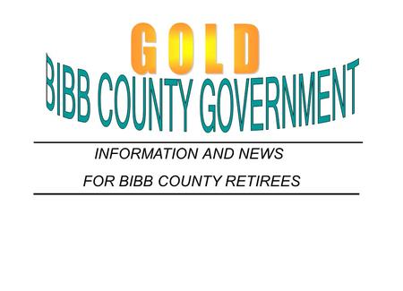 BIBB COUNTY GOVERNMENT