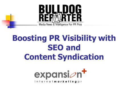 Boosting PR Visibility with SEO and Content Syndication.