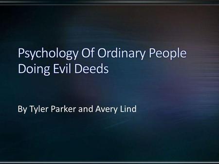 By Tyler Parker and Avery Lind. Black Room Facility Abu Ghraib Milgram Experiment Stanford Prison Experiment.