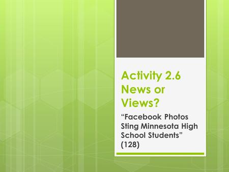 “Facebook Photos Sting Minnesota High School Students” (128)