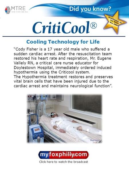 Cody Fisher is a 17 year old male who suffered a sudden cardiac arrest. After the resuscitation team restored his heart rate and respiration, Mr. Eugene.