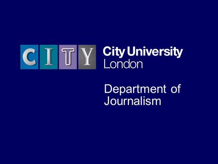 The University for business and the professions Department of Journalism.