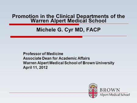 Professor of Medicine Associate Dean for Academic Affairs