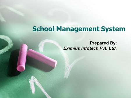 School Management System