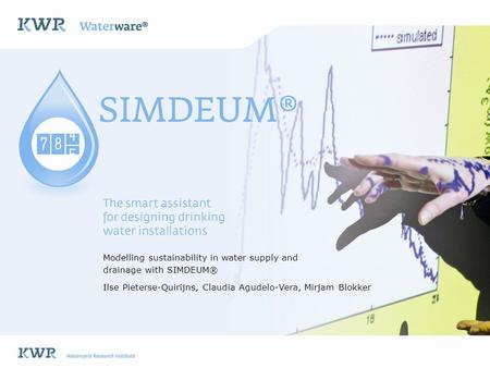 Modelling sustainability in water supply and drainage with SIMDEUM®