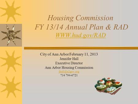 Housing Commission FY 13/14 Annual Plan & RAD