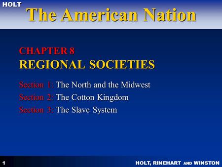 CHAPTER 8 REGIONAL SOCIETIES