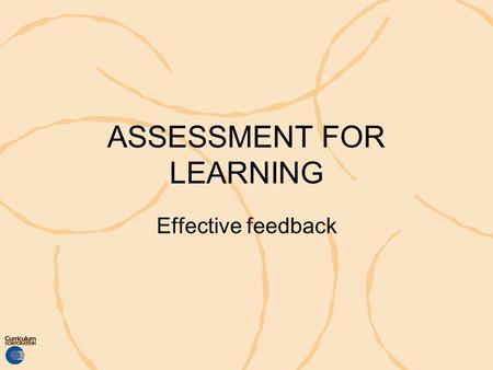 ASSESSMENT FOR LEARNING