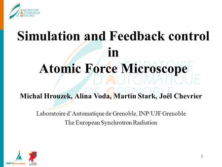 Simulation and Feedback control in Atomic Force Microscope