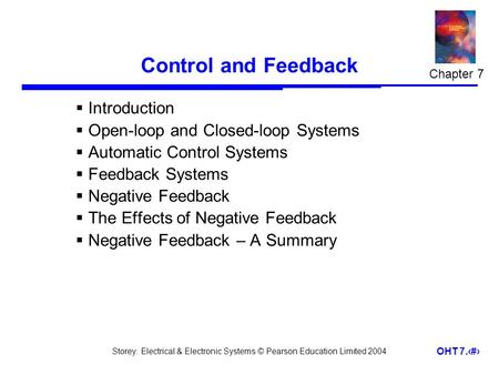 Control and Feedback Introduction Open-loop and Closed-loop Systems