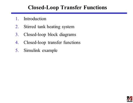 Closed-Loop Transfer Functions