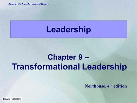 Transformational Leadership