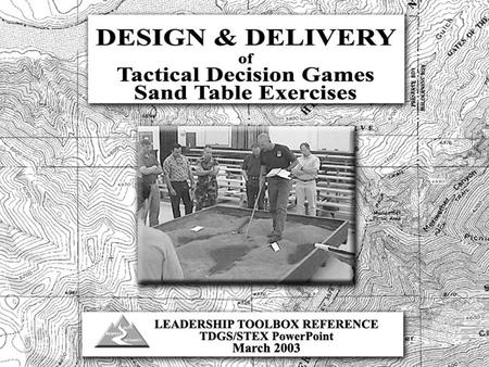 Objectives Identify the differences between Analytical Decision Making and Intuitive Decision Making Demonstrate basic design and delivery requirements.