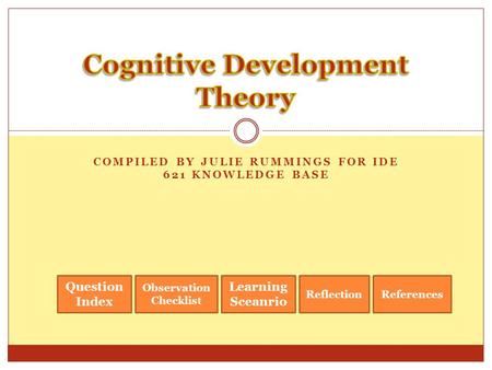 Cognitive Development Theory