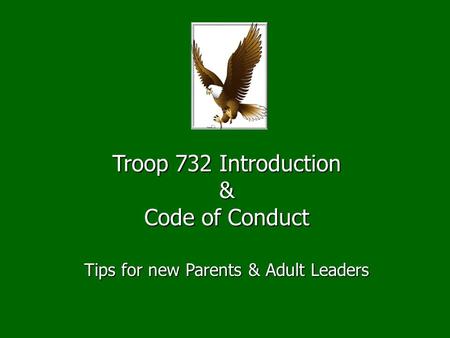 Tips for new Parents & Adult Leaders