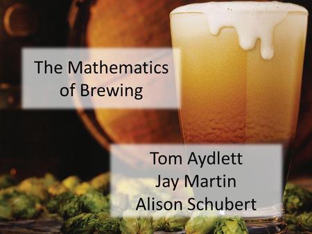 The Mathematics of Brewing