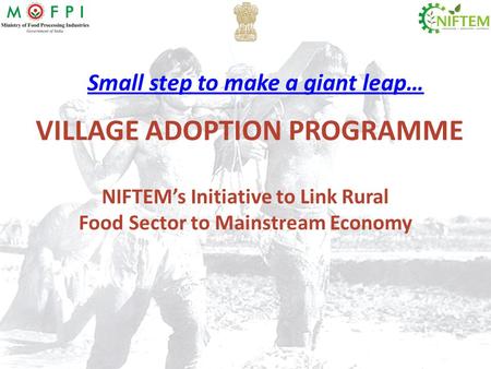 VILLAGE ADOPTION PROGRAMME