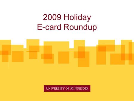 2009 Holiday E-card Roundup