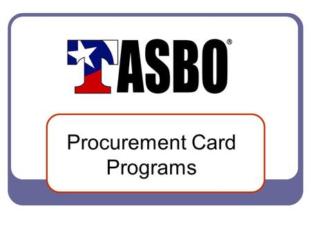 Procurement Card Programs