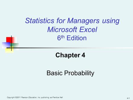 Chapter 4 Basic Probability