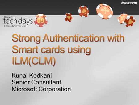 Strong Authentication with Smart cards using ILM(CLM)