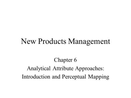 New Products Management