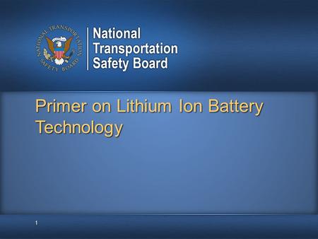 Primer on Lithium Ion Battery Technology 1. What is a Battery: A battery is an energy storage device that relies on electrochemical reactions to deliver.