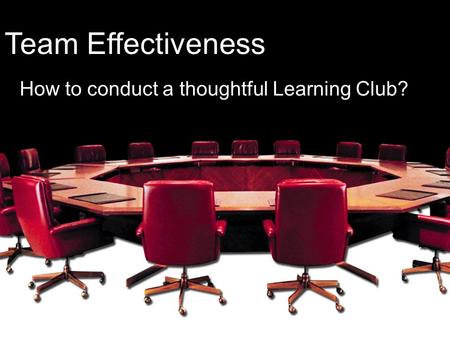 How to conduct a thoughtful Learning Club?