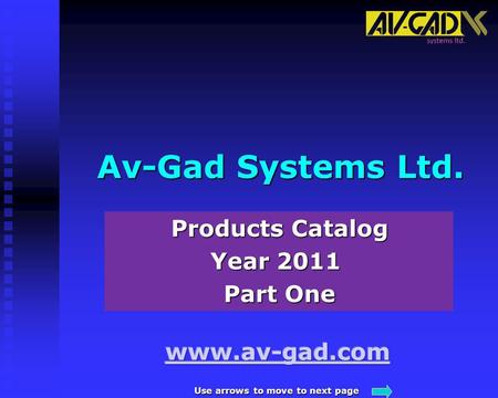 Products Catalog Year 2011 Part One