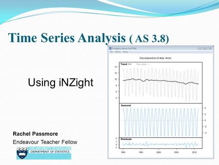 Time Series Analysis ( AS 3.8)