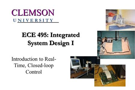 ECE 495: Integrated System Design I