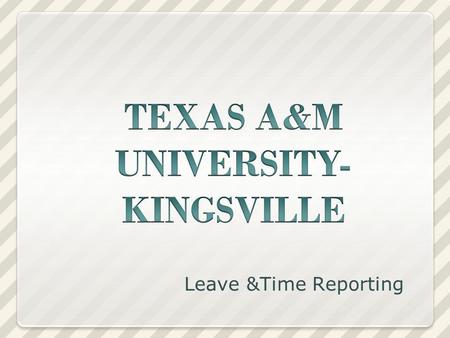 Leave &Time Reporting. Employee Categories Faculty (benefits eligible) < 12 month (9 month): summer appointments dont count! 12 month Staff (benefits.